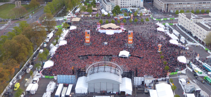 538 Koningsdag vanuit de lucht!
